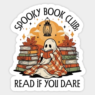 Spooky Book Club - Read If You Dare Sticker